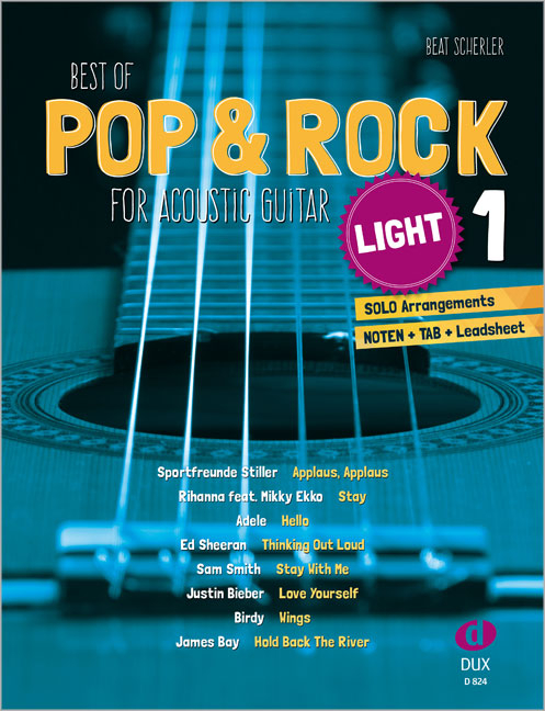 Best of Pop & Rock light for acoustic Guitar Vol- 1