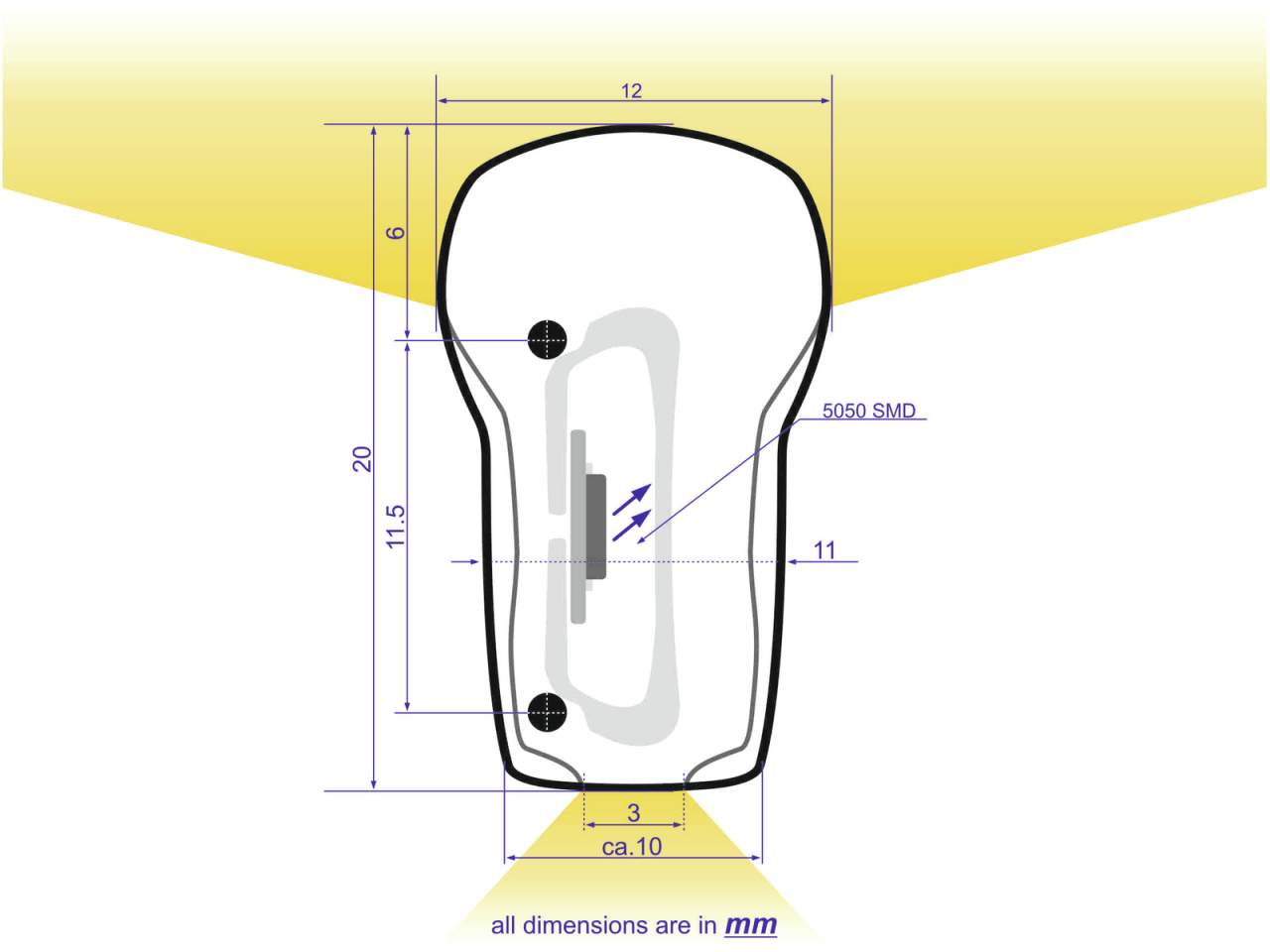 EUROLITE LED Neon Flex 230V Slim warmweiss 100cm