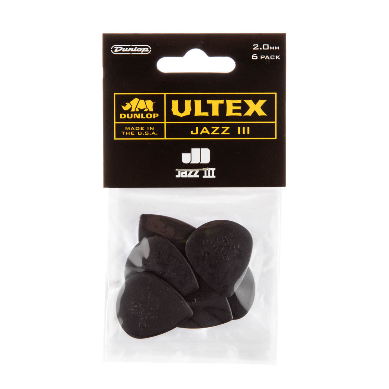 Plektrenpack Dunlop Ultex Jazz III 2-0